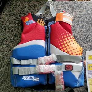 Child's body glove life jacket .